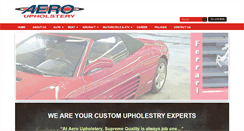 Desktop Screenshot of aeroupholstery.com